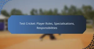 Test Cricket: Player Roles, Specialisations, Responsibilities