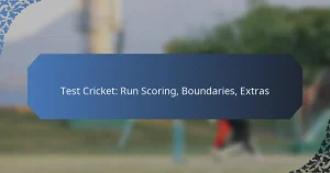 Test Cricket: Run Scoring, Boundaries, Extras
