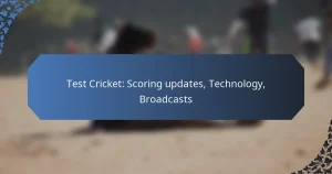 Test Cricket: Scoring updates, Technology, Broadcasts