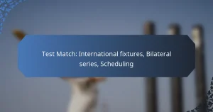 Test Match: International fixtures, Bilateral series, Scheduling