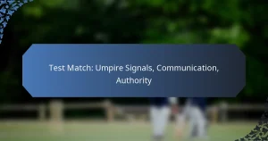 Test Match: Umpire Signals, Communication, Authority